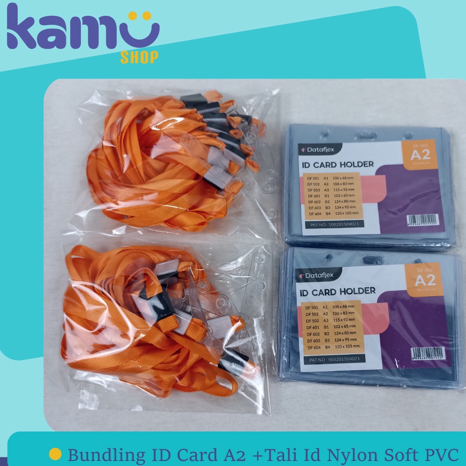 

Terjangkau BUNDLING 4 Pcs ID CARD A2 4 Pcs Tali ID Nylon Soft PVC NYLKSFP