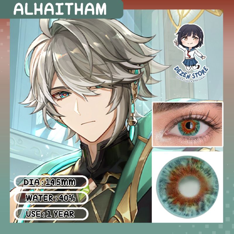 Softlens Cosplay karakter Alhaitham Genshin Impact (Normal/Plano only)