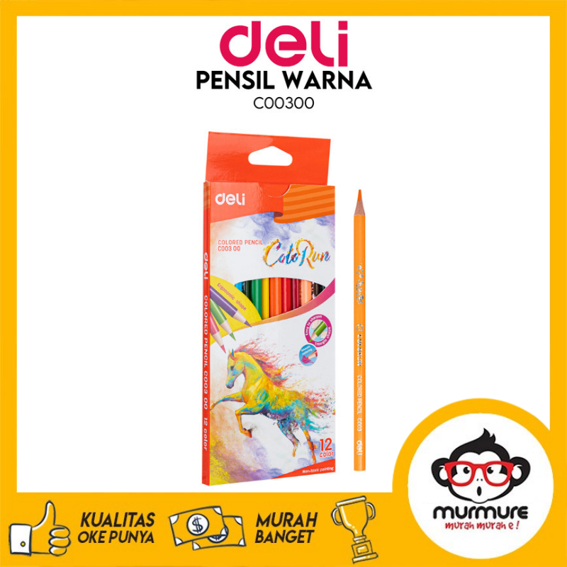 

MURMURE I DELI PENSIL WARNA 12/18/24 WARNA MENGHASILKAN WARNA WARNI YANG HALUS, TIDAK BERACUN EC00300 EC00310