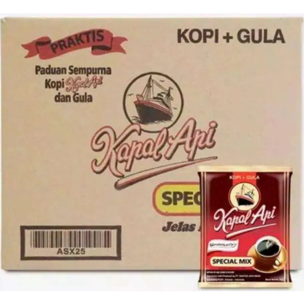 

Paketan 15 dus Kopi Kapal Api Spesial 1Dus 12R