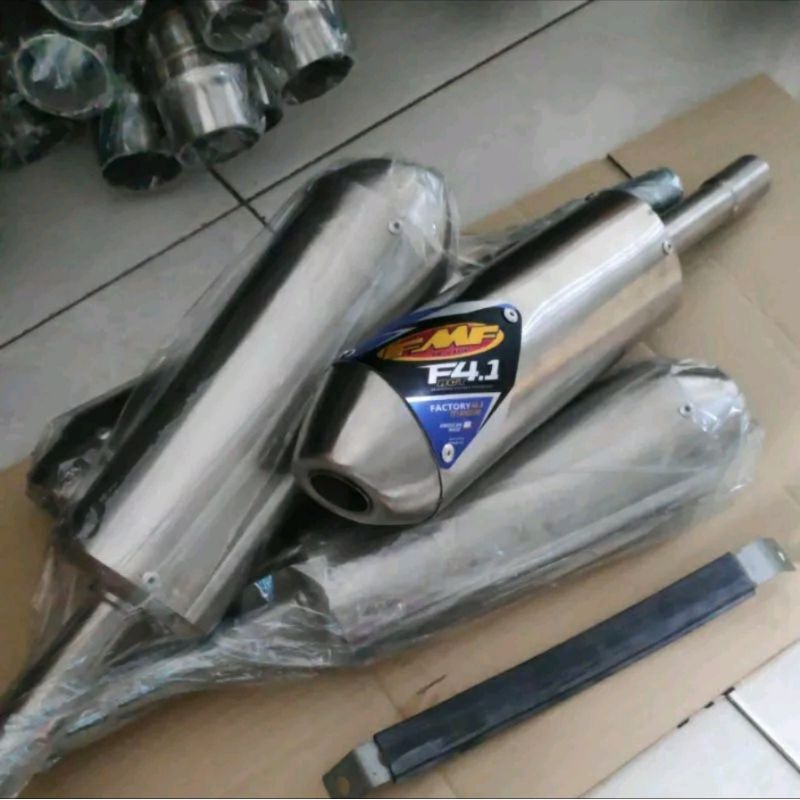 fmf f4.1 arrester canister conical open specs exhaust fmf for dt 125 Suzuki ts 125 kmx 125 canister 
