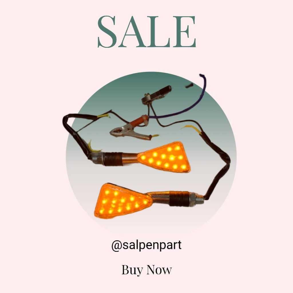 Lampu Sein Sen LED Universal Motor Vixion New/R15/R25/Xable/Byson/ - Tipe kapak