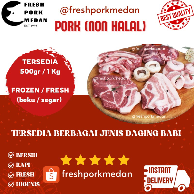 

Daging Babi non halal medan ready / frozen