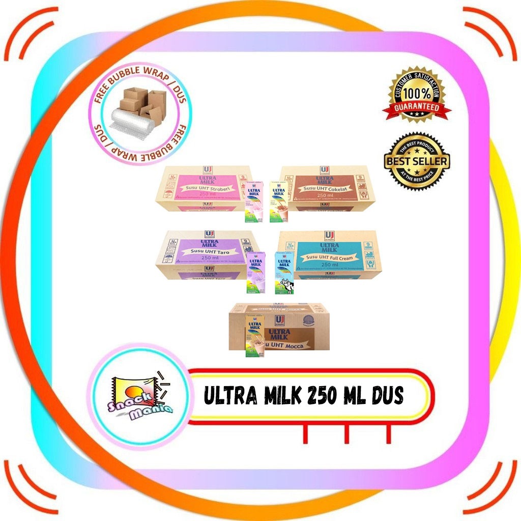 

Susu Ultra Milk UHT Fullcream Strawberry Coklat 250 ml x 24 pcs DUS