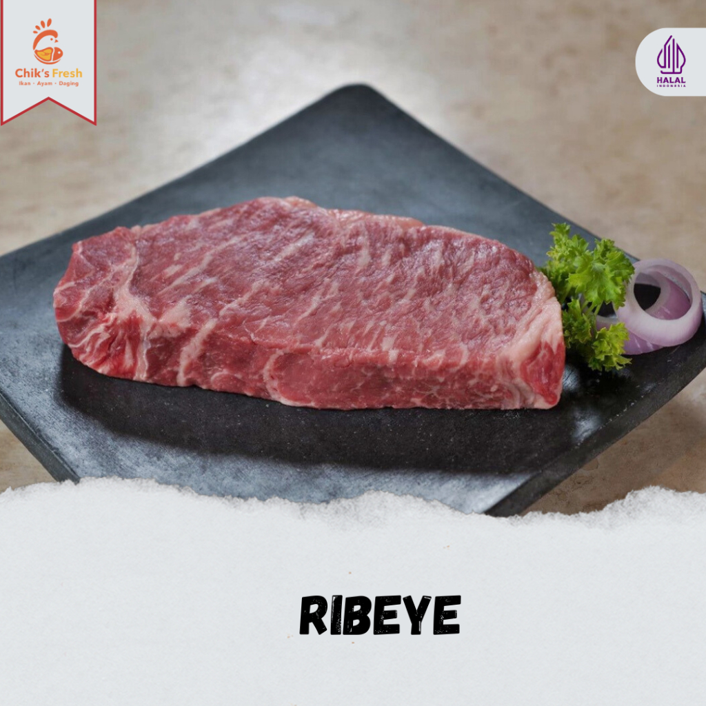 

Beef Steak Ribeye / Cuberoll Beef Steak 200gr Chik's Fresh