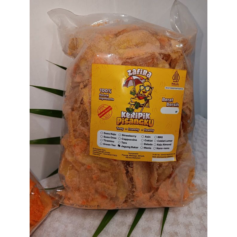 

Keripik Pisang Rasa Jagung Bakar 250gr