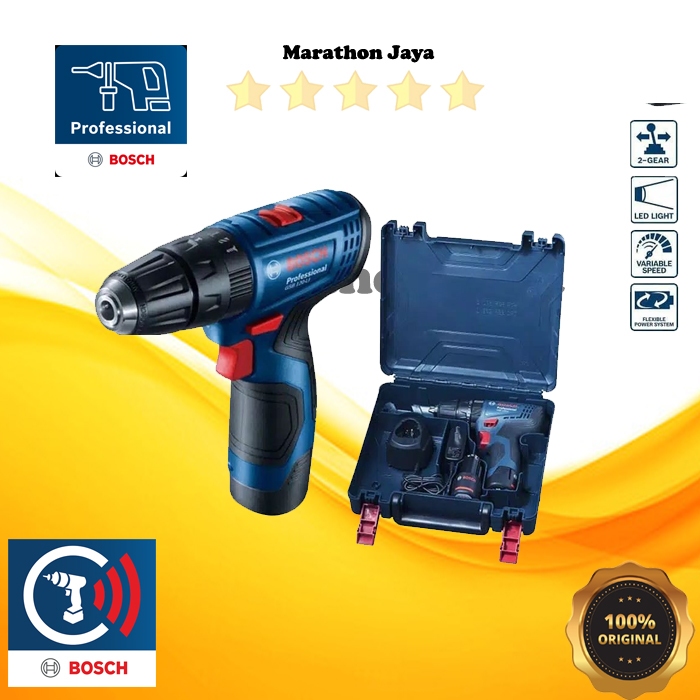 Bosch mesin bor baterai GSB 120 li besi kayu tembok
