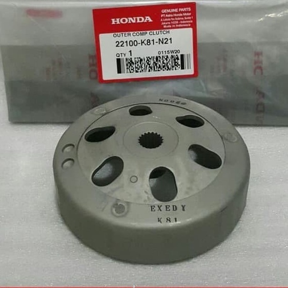 Mangkok Ganda/Mangkok Kopling (Outer Comp Clutch) – BeAT eSP (K81) & Scoopy eSP (K93) 22100K81N21