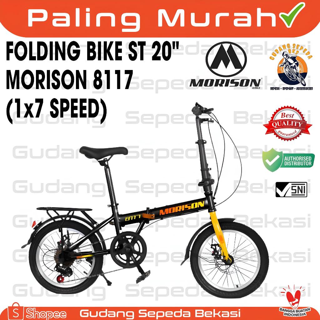 SEPEDA LIPAT MORISON MS 8117 GX 7SP / 8118 BX 1SP UK 20" INCH REM CAKRAM