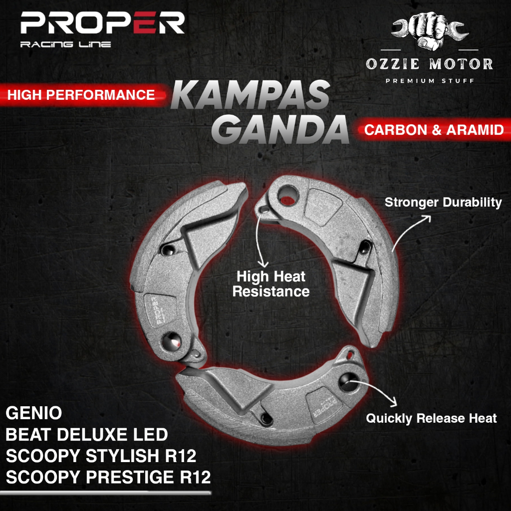 PROPER RACING LINE KAMPAS GANDA GENIO NEW BEAT DELUXE LED SCOOPY STYLISH PRESTIGE NEW BEAT STREET 20