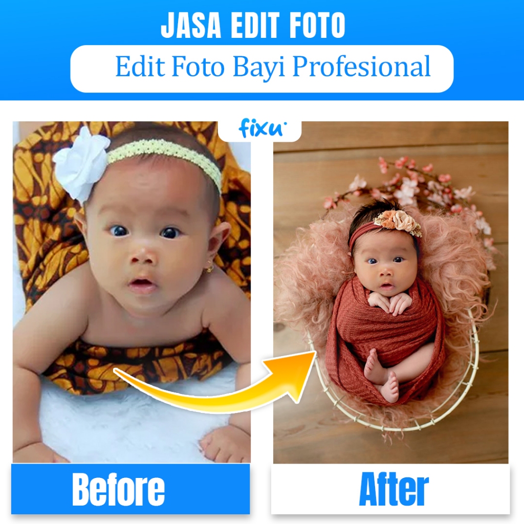[Profesional] Jasa Edit Foto Bayi Profesional/ edit foto bayi/ photoshoot bayi/jasa edit foto anak