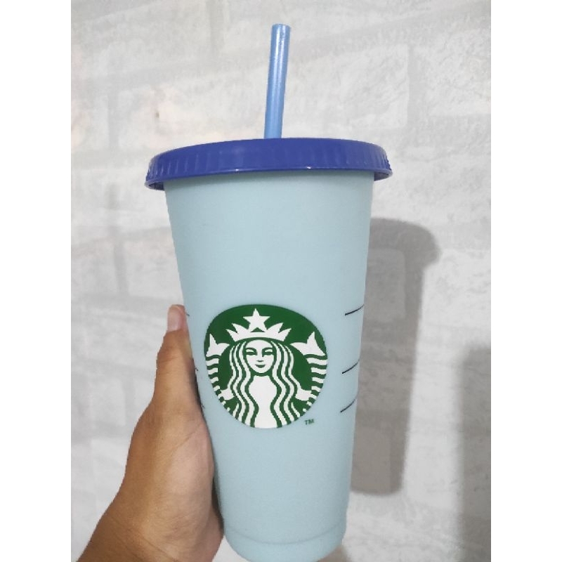 Preloved thumbler starbuck blue