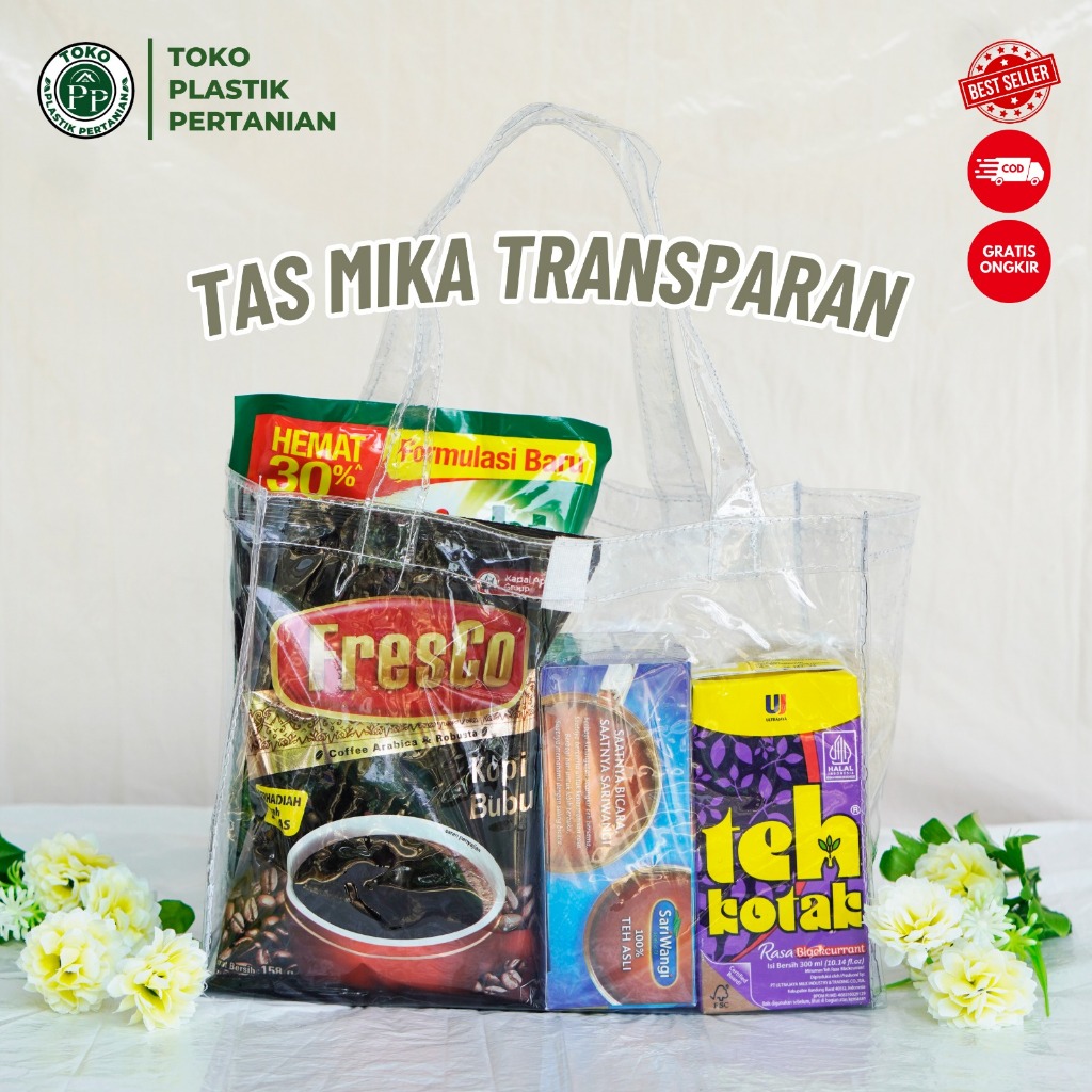 

Tas Mika Bening Transparan Souvenir Ulang Tahun Kue lebaran kado 1 PCS (020)