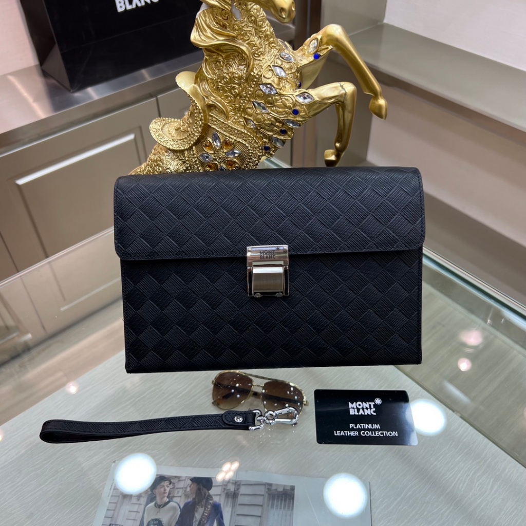 Clutch Pria Terbaru Montblanc Original, Clutch Bisnis Modis dan Kasual, Tas Pria