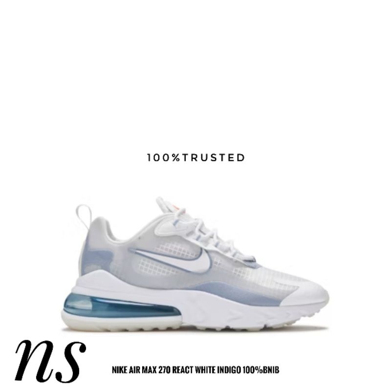 Sepatu Nike Air Max 270 React Se Indigo CT1265-100 100%Bnib