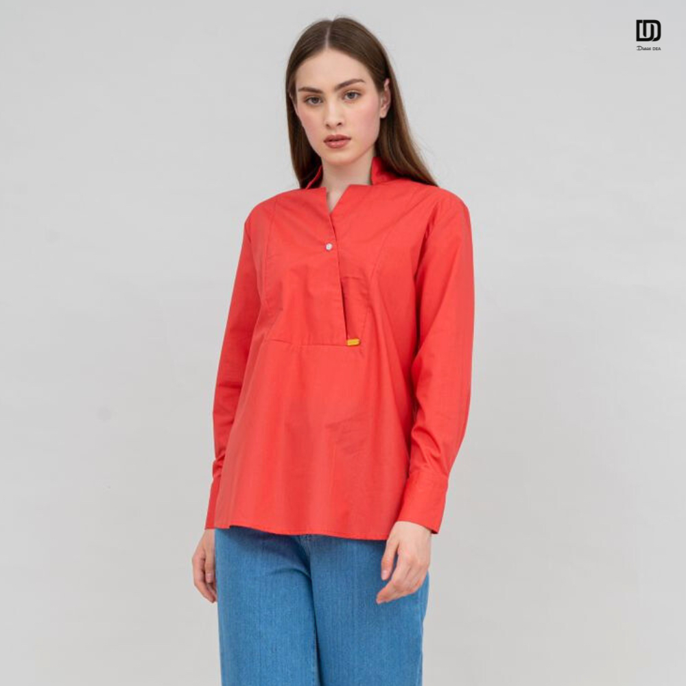 District Dea - Laura Blouse / Blouse Katun Poplin / Atasan Katun Poplin / Atasan katun wanita / blou