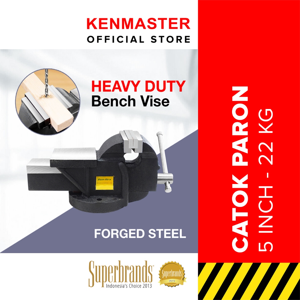 Sunflex Catok Paron 5 IN - 22 KG / Catok Clamp / Catok Meja Bench Vise - CATK008