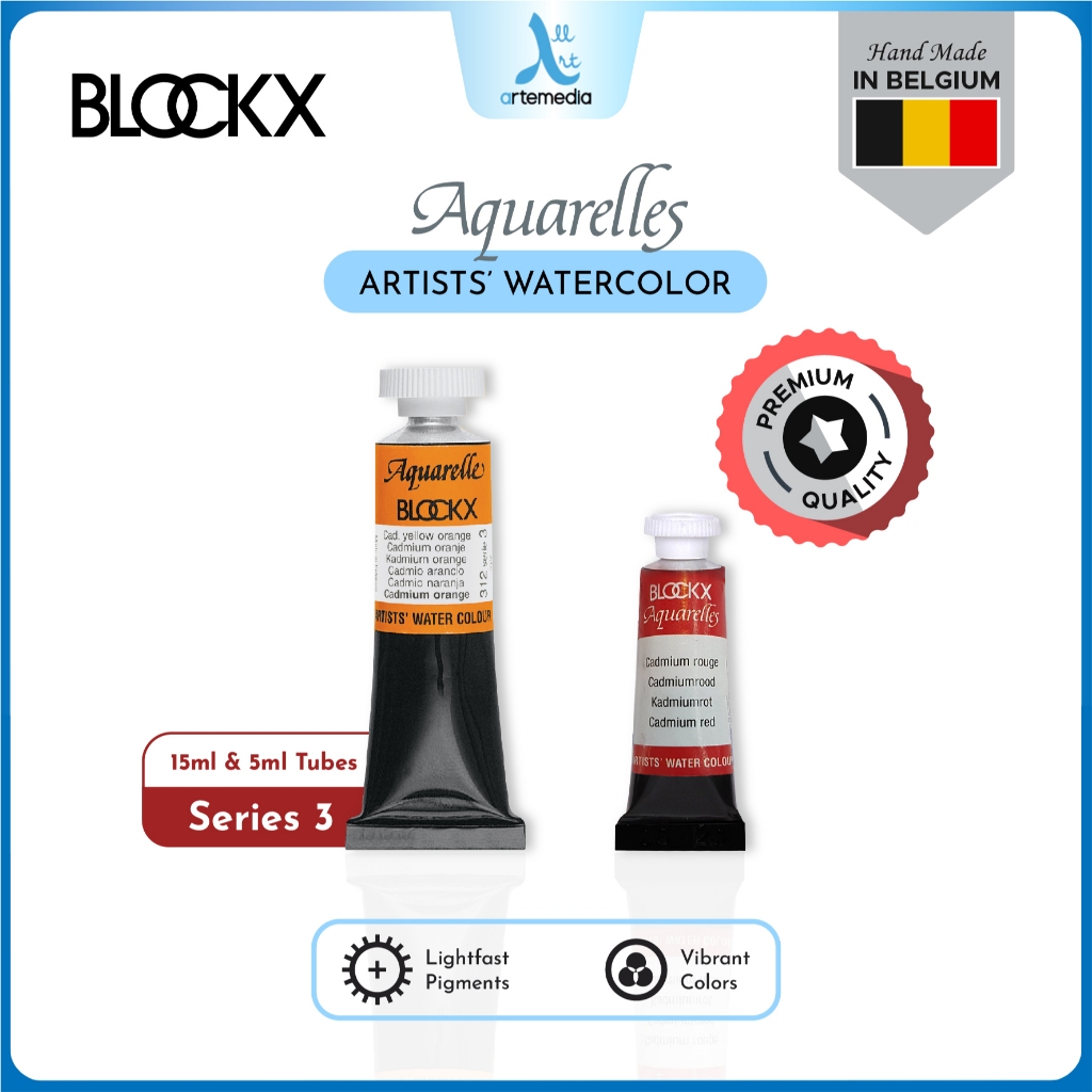 

Blockx Aquarelle Tube Series 3 Artists Watercolor Paint