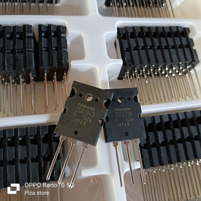 Transistor Toshiba A1943 C5200 lot 524 produk baru dan original Assembling Japan tosiba thosiba lot 
