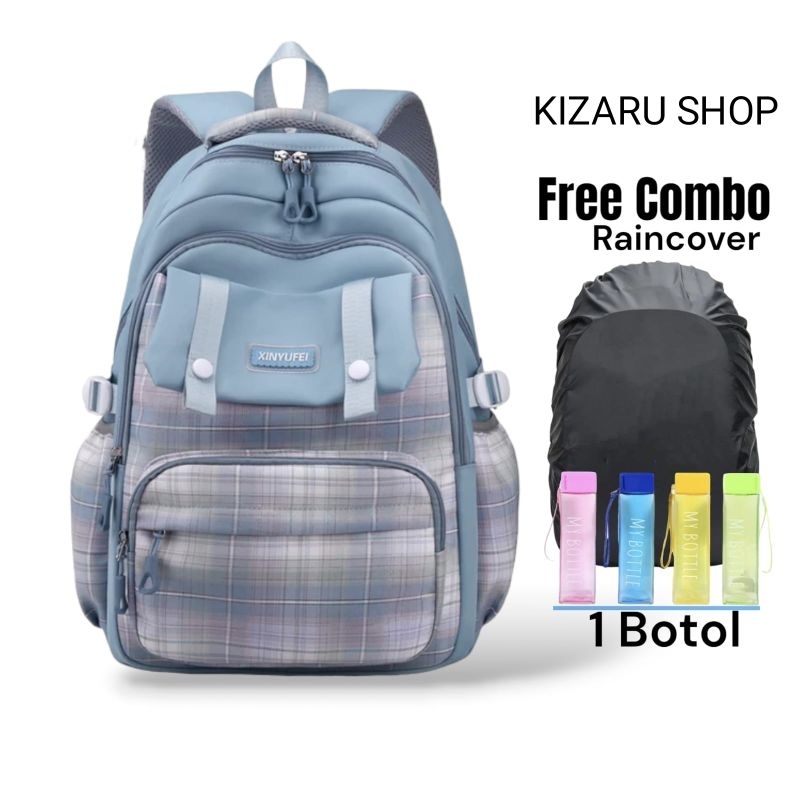 OROCHIMARU SHOP[[BISA BAYAR DITEMPAT]]TAS RANSEL ANAK SEKOLAH SD SMP XINYUFEI +COVER+BOTOL MINUM