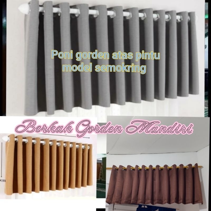 Poni Gorden Saja poni Gorden gelombang atas pintu gorden blackout mewah