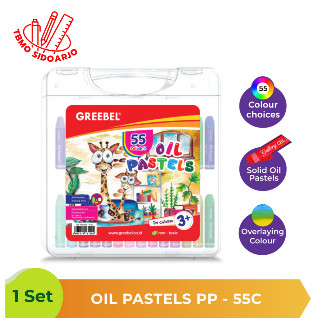 

TBMO Oil Pastel / Crayon Greebel 55 Warna