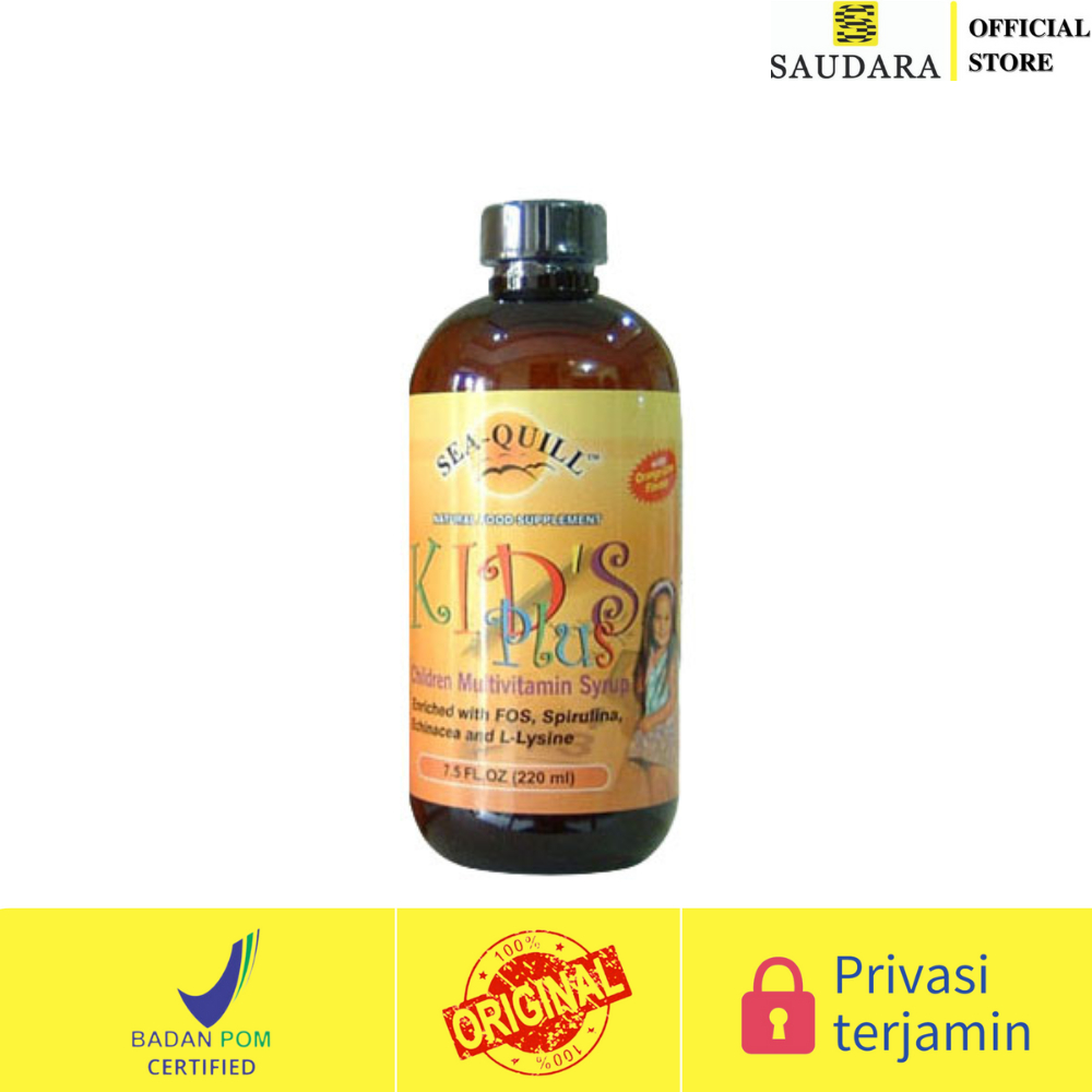 SEA-QUILL KIDS PLUS 220 ML | ECHINACEA, MULTIVITAMIN ANAK SUSAH MAKAN, IMUN ANAK