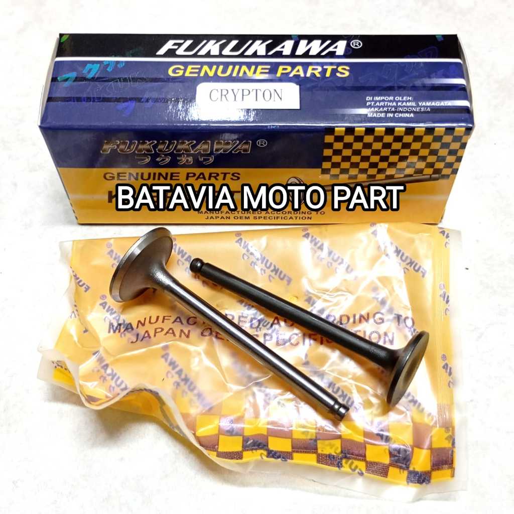 KLEP SET MOTOR YAMAHA CRYPTON VEGA R JUPITER Z VEGA R NEW PAYUNG KLEP IN EX MEREK FUKUKAWA