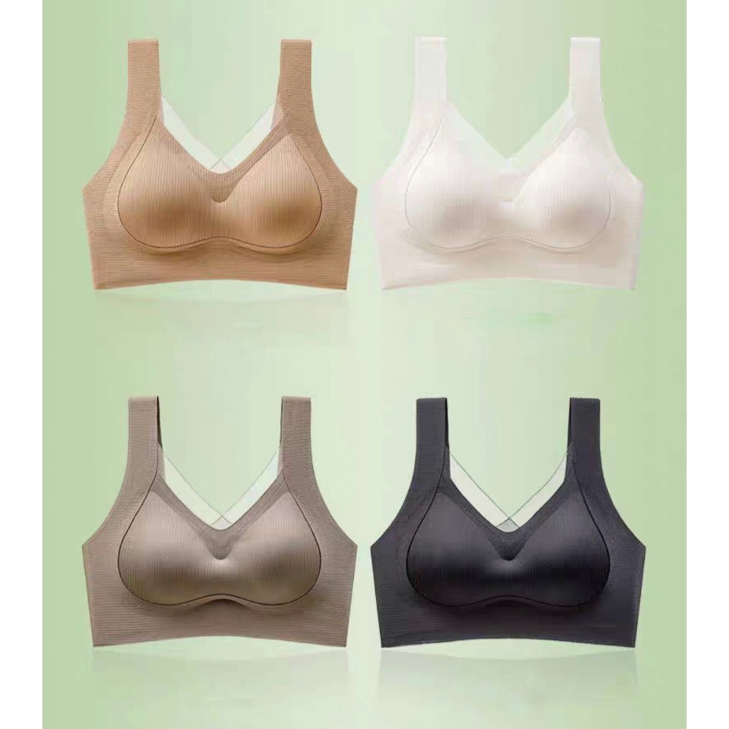 HOHO_HWANG (B-189) Sport Bra WAnita BRA seamless dengan Pad Busa