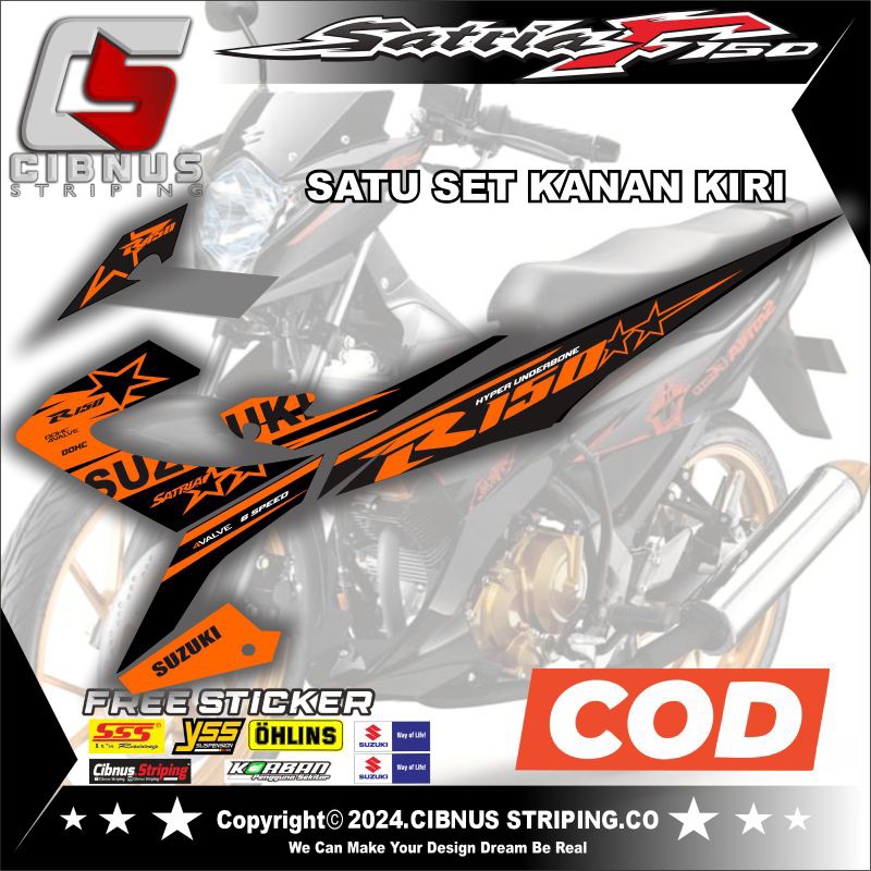 Striping variasi Satria Fu Facelift.Striping Variasi Satria Fu FL