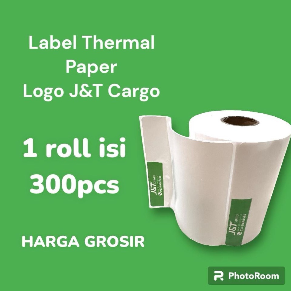 Kes Thermal Label Barcode JNT Cargo 1 Roll isi 3pcs 1x1mm Resi Stiker READY STOK