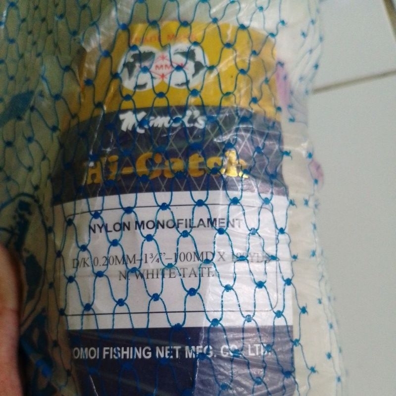 jaring ikan MOMOI 1¾ INCH 0.20 100MD/100YDS TATE / MATA MENYAMPING JARING MOMOI