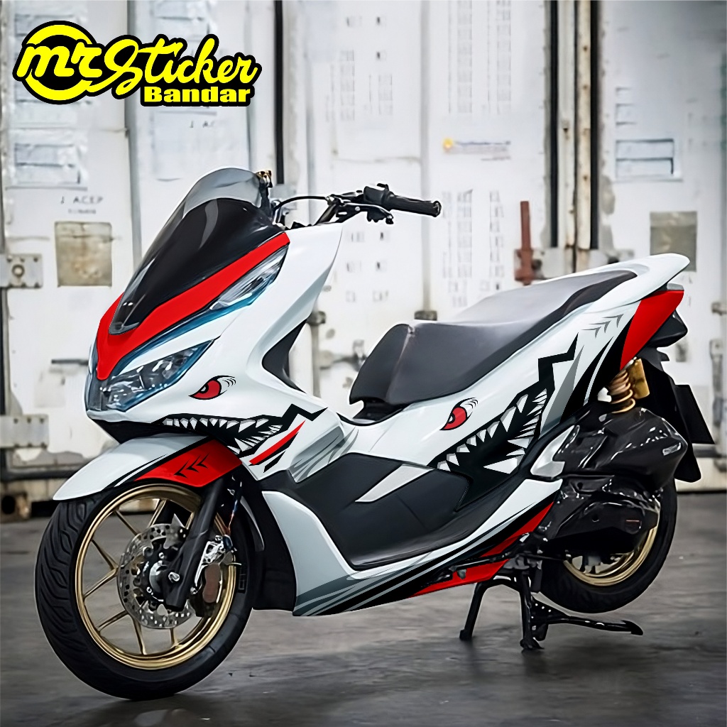Decal PCX Full Body Stiker PCX Full Body Full Blok Dekal PCX 150 Decal PCX 160 Hiu