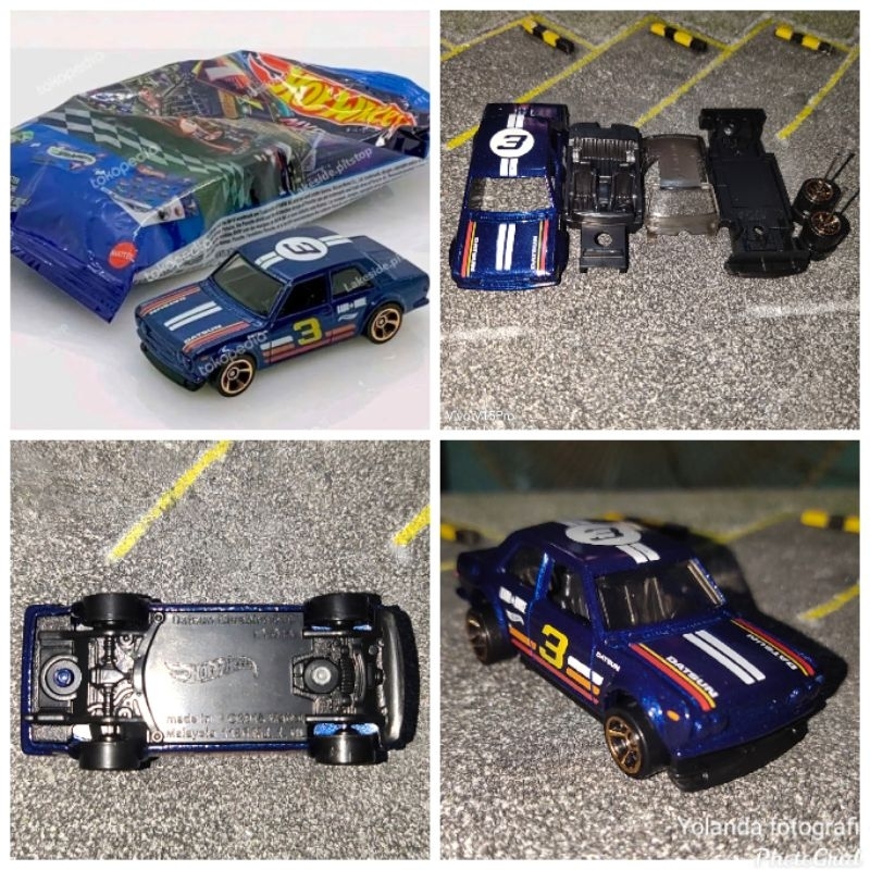 hotwheels  factory unrivet pabrik  seri (mysteri)(Datsun Bluebird 510)  mysteri