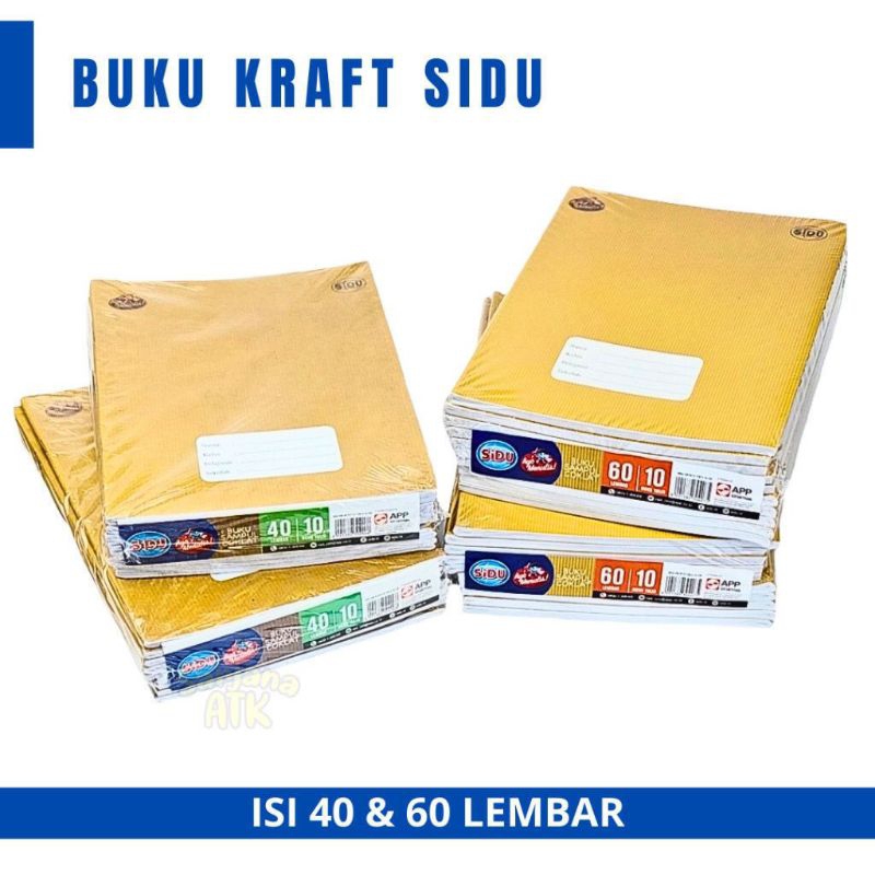 

Buku Tulis Kraft Sidu 60 Lembar