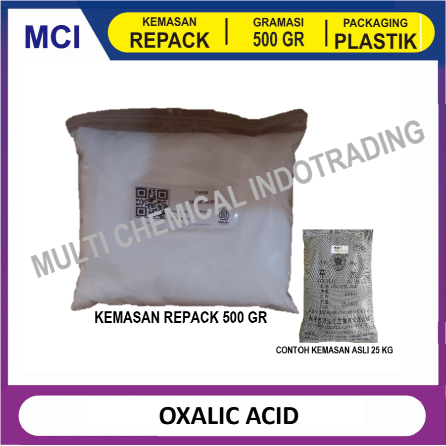 OXALIC ACID / ASAM OKSALAT / OXAL - REPACK 500 GR