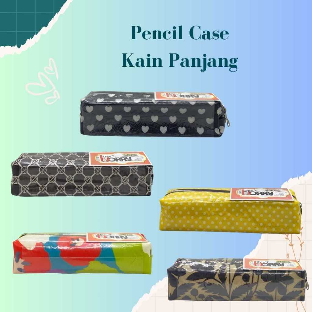 

Pencil Case Resleting Kain Panjang