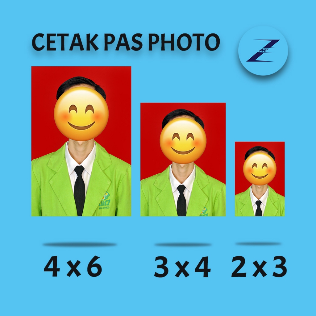 CETAK PAS PHOTO/FOTO UKURAN 4 X 6
