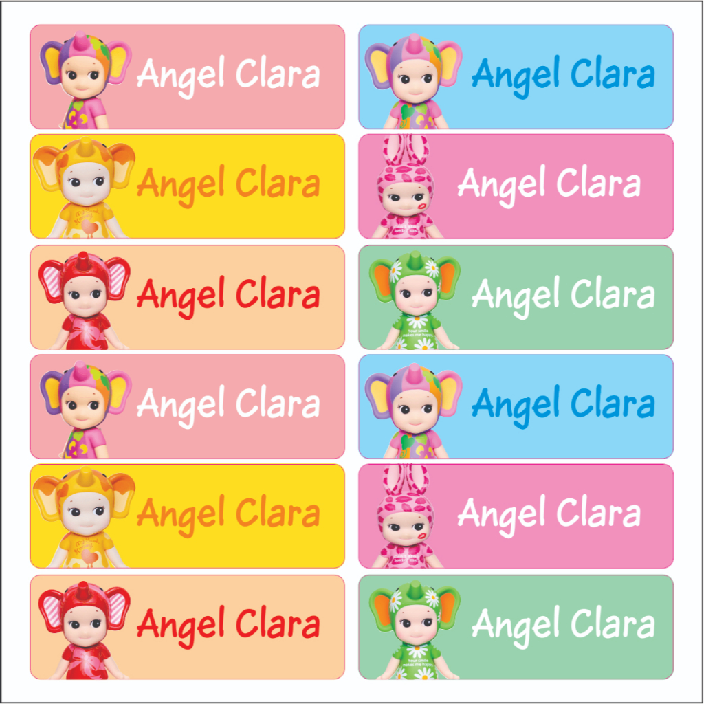 

Label Nama Vynil Sonny Angel Tahan Air