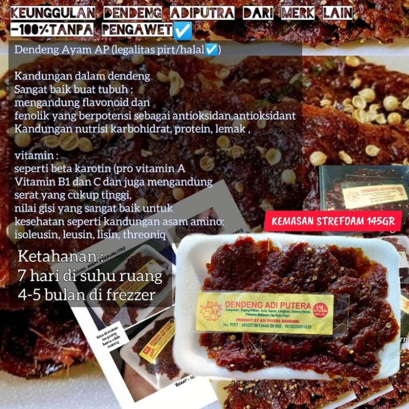 

Dendeng Kombinasi Sapi 150gr Olahan Adi Poetra Fresh Halal