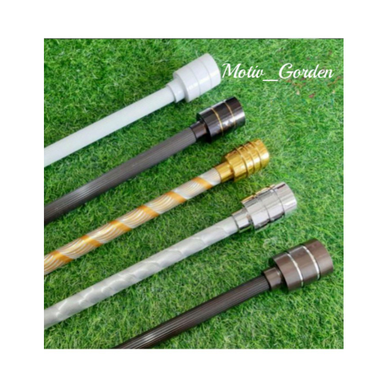 Dijual - minimalis garis batang gorden 60cm Berkualitas hitam jendela