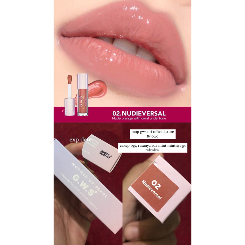 PRELOVED MOP MOTHER OF PEARLS GWS SHADE NUDIEVERSAL