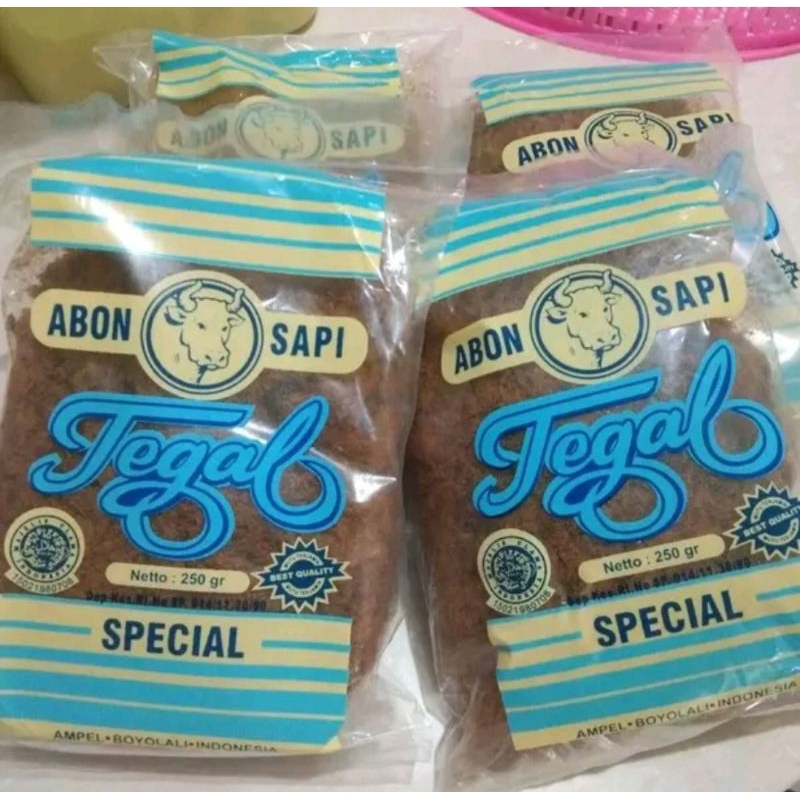 

Abon Sapi Spesial Cap Tegal Kemasan 250gr Asli Boyolali