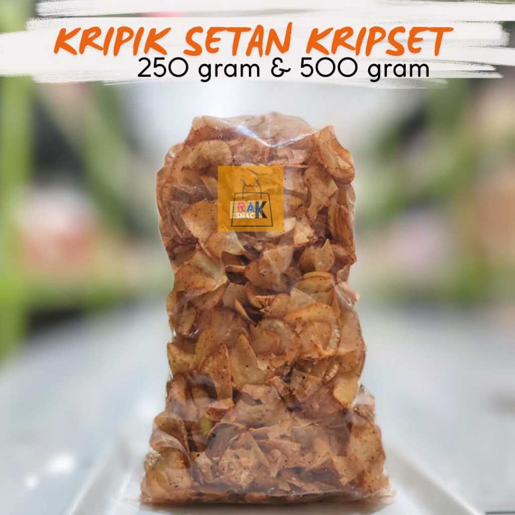 

Keripik Singkong Setan Kripset 250gr 500gr Cemilan Singkong | Snack Murah Kemasan Ekonomis