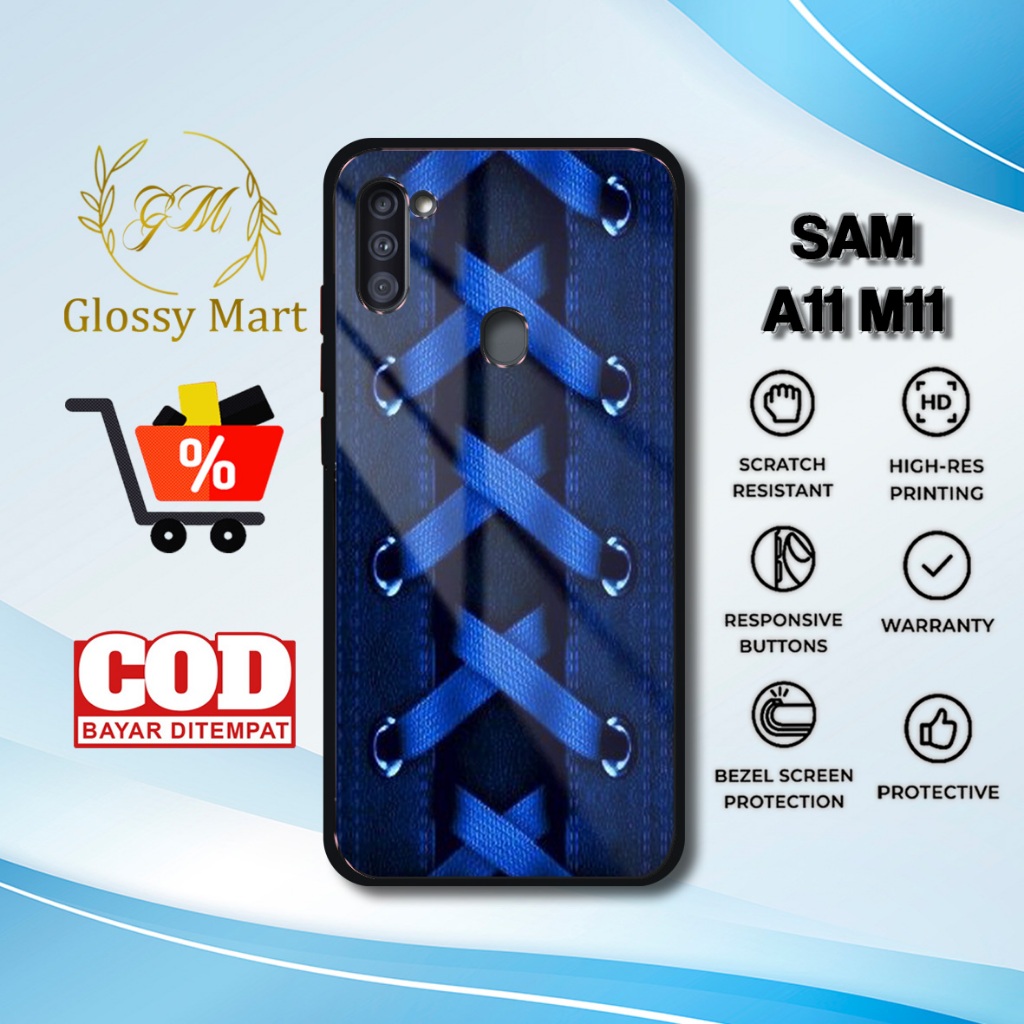 Case Samsung A11 Terbaru Tali Casing Samsung M11 Hardcase Softcase Glossy terlaris GlossyMart88