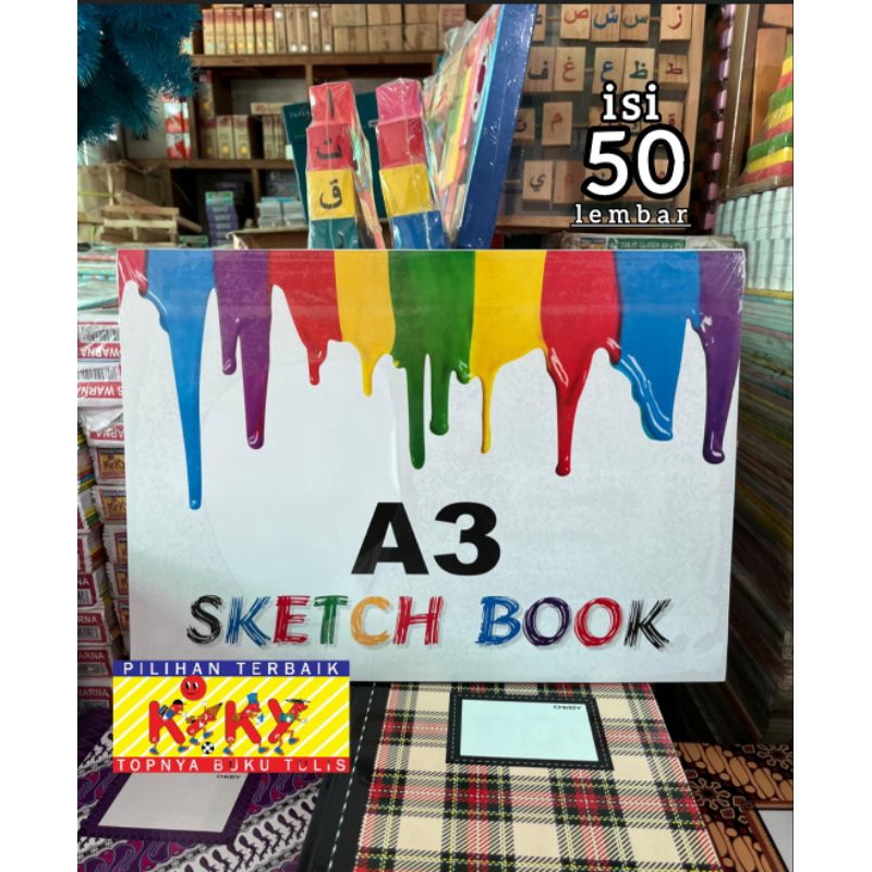 

Sketch Book A3 / Buku Gambar A3 / Buku Gambar Murah / Kiky / Sketchbook / Buku disain