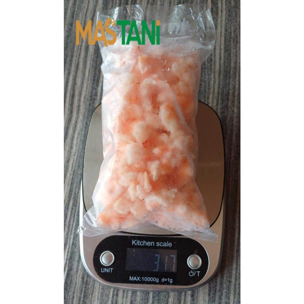 

Udang Kupas Broken Frozen Beku Premium 315 Gr