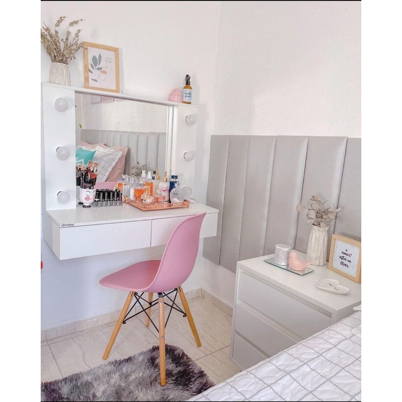 Meja rias minimalis modern / meja make up / Meja Rias gantung