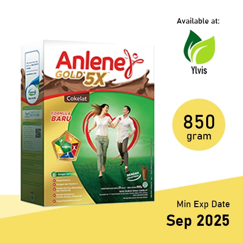 

Anlene Gold 5X Susu Bubuk Tulang & Sendi Dewasa - Rasa Cokelat 850 gr