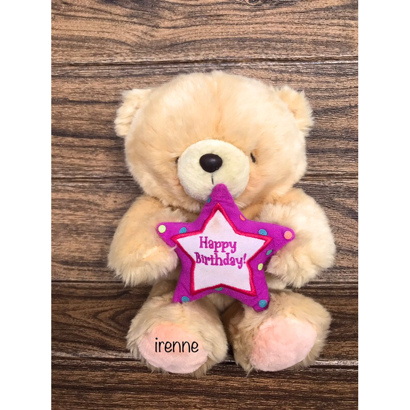Boneka teddy forever friends happy birthday